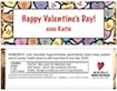 personalized valentine's day candy bar wrapper